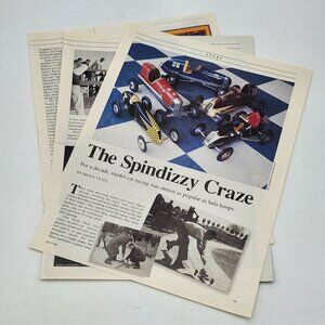 The Spindizzy Craze Car & Driver July 1995 Model Car Racing 3 Pages Brock Yates